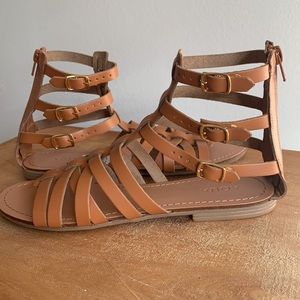 Aqua Emil Sandals in Cognac